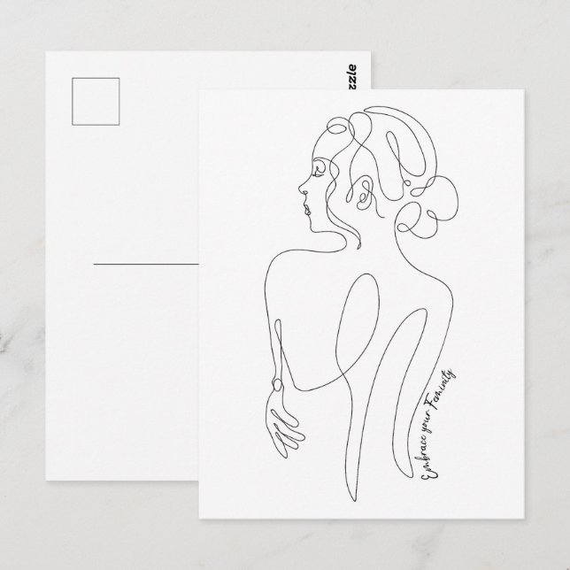 Celebrate the woman in you - Embrace Your Feminity Postcard (Front/Back)