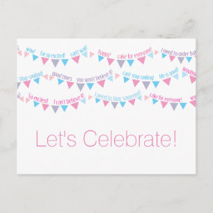 Celebrate Theme Postcard Templates