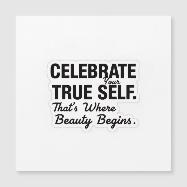 Celebrate True Self Sticker (Front)