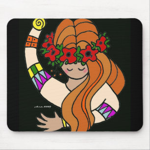 Celebrate Ukrainian Folk Art by Vera Trembach Mouse Mat