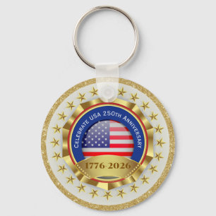 Celebrate USA 250th Anniversary – 1776-2026  Key Ring
