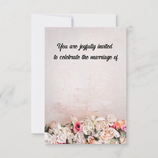 Celebrate Wedding Invitation (Front)