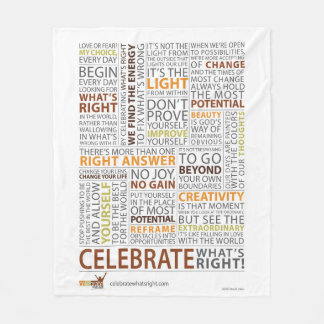 Celebrate What's Right Fleece Blanket