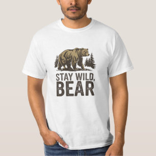 Celebrate Wildlife with Bear Art T-Shirt