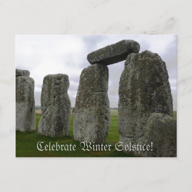 Celebrate Winter Solstice Postcard (Front)