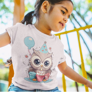 Celebrate with Cuteness Owl-tastic Birthday T-Shirt
