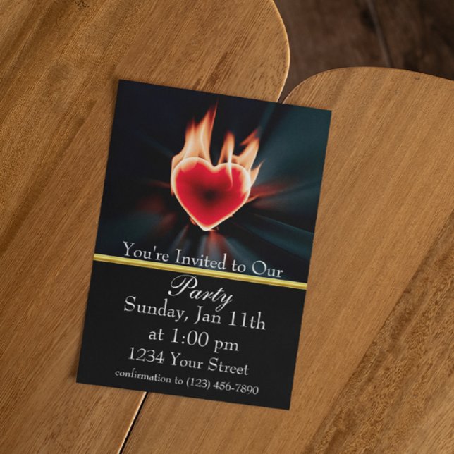 Celebrate with Flames and Friends! Invitation (Creator Uploaded)