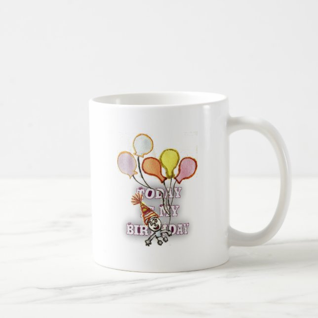 Celebrate with Our Playful Birthday Greeting Happy Coffee Mug (Right)