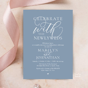 Celebrate with the newlyweds, Best Wedding Dinner Invitation