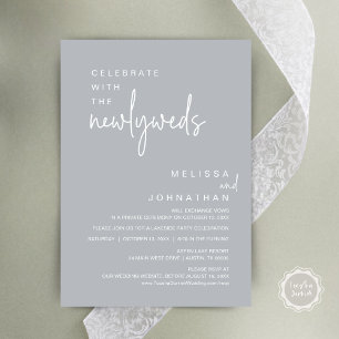 Celebrate With The Newlyweds, Wedding Party Invitation