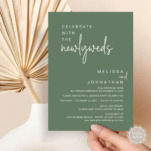 Celebrate With The Newlyweds, Wedding Party Invitation