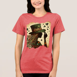 Celebrate with the T-shirt: Irish fortune on St. P Tri-Blend Shirt