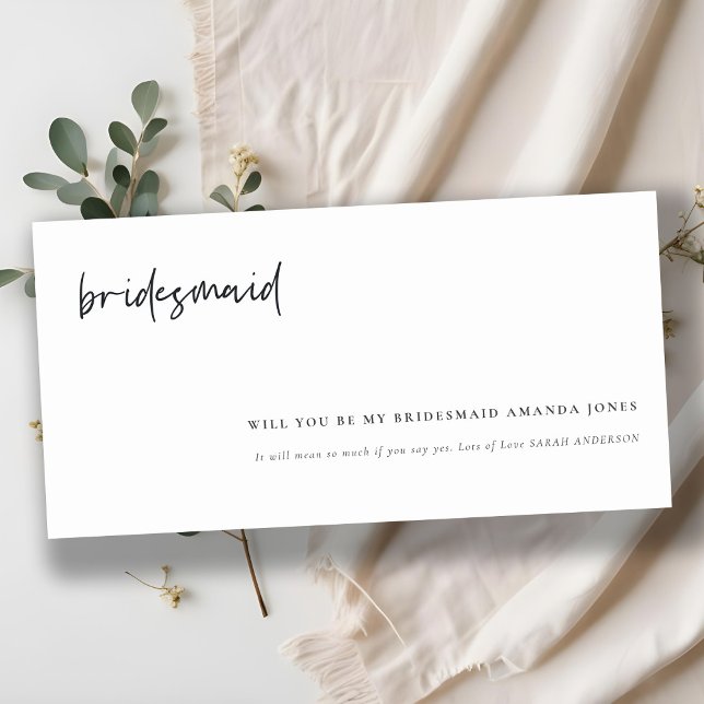 Celebrate With Us Calligraphy Bridesmaid Invite (Creator Uploaded)