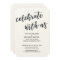 "Celebrate with Us" Casual Modern Wedding Party