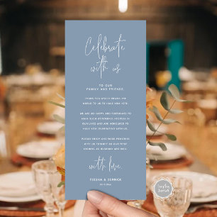 Celebrate With Us, Place Setting Thank you Card