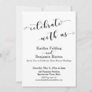 Celebrate with Us Post-Wedding Celebration Invitation