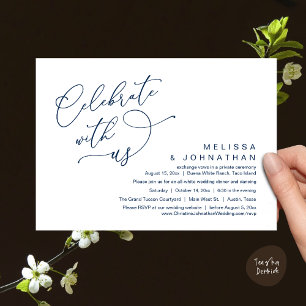 Celebrate with us, Romantic Wedding Dinner Invitation