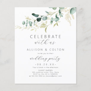 Celebrate With Us! rustic eucalyptus greenery boho