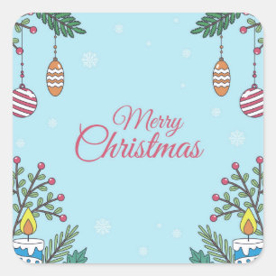 Celebrate with Us Square Sticker