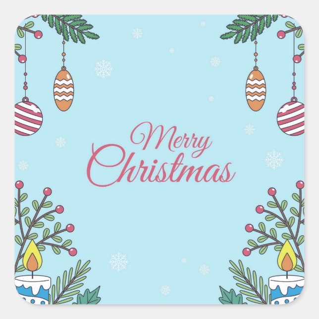 Celebrate with Us  Square Sticker (Front)