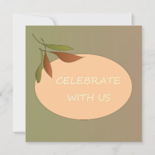 Celebrate With Us >Trendy Wedding  Invitation Card