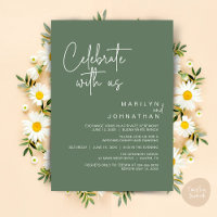 Celebrate with us, Wedding Elopement Dinner Party