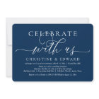 Celebrate with us, Wedding Elopement Party Invitat