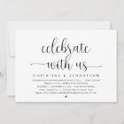 Celebrate with us, Wedding Elopement Party Invitat