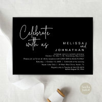 Celebrate with us, Wedding Reception Cash Bar