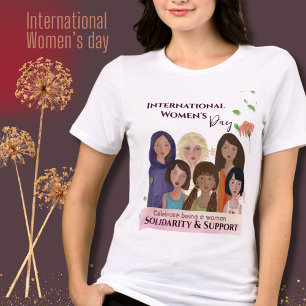 Celebrate Women's Day Portraits Tri-Blend Shirt