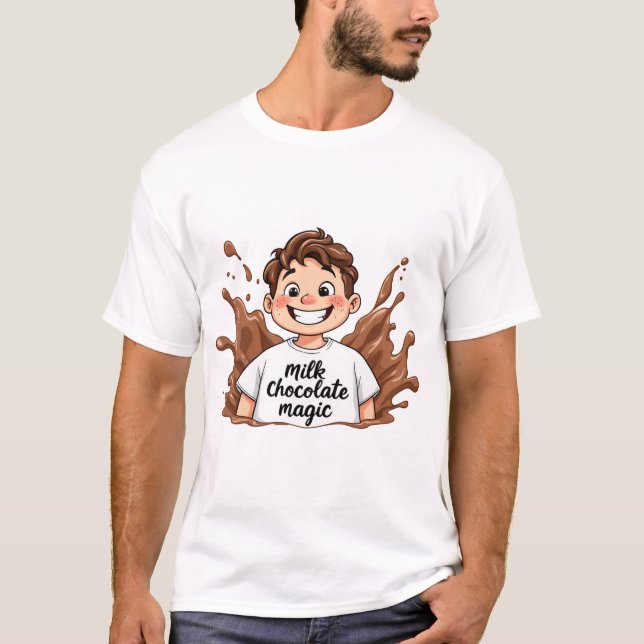  Celebrate World Chocolate Day with Our Chocoholic T-Shirt (Front)