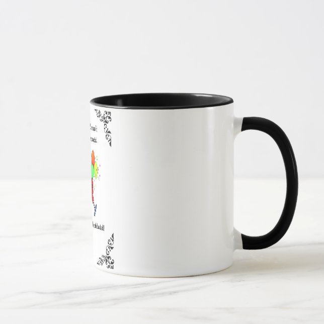 "CELEBRATE YOU" 11 Oz. RINGER BIRTHDAY COFFEE MUG (Right)