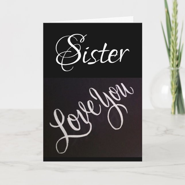 CELEBRATE YOU BIRTHDAY ***SISTER*** CARD (Front)