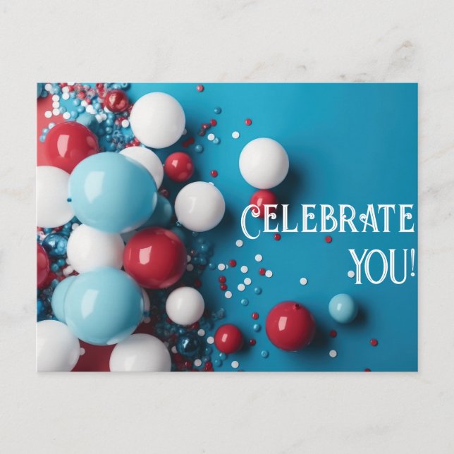 Celebrate YOU!   Postcard (Front)