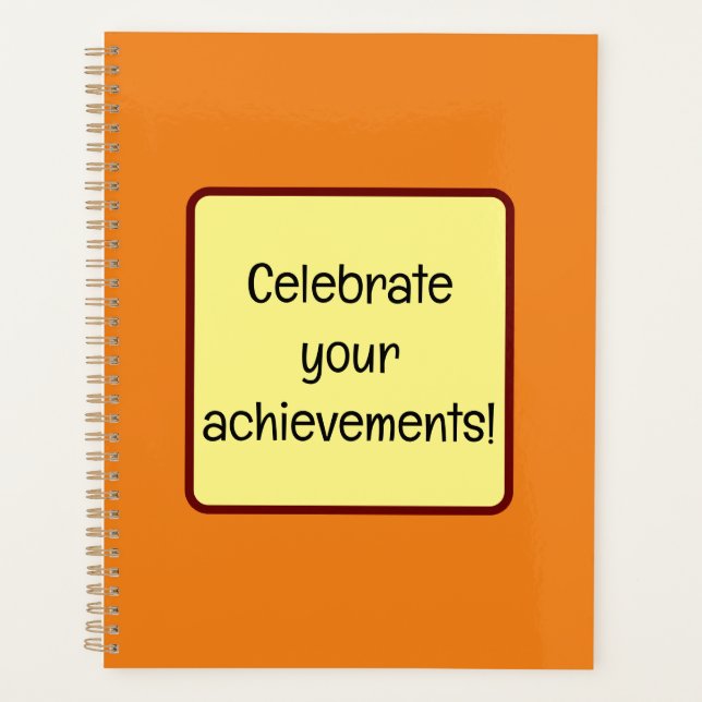 Celebrate your achievements planner (Front)