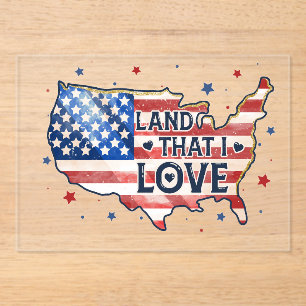 Celebrate your American pride with this beautiful Acrylic Invitations