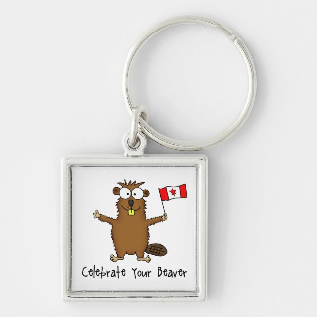 Celebrate Your Beaver Key Ring (Front)