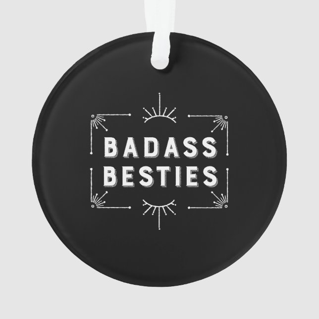 Celebrate Your Best Friends - Girl Gang Besties Ornament (Back)