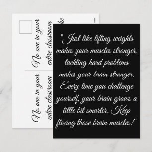 Celebrate Your Child's Unique Back To School Journ Holiday Postcard