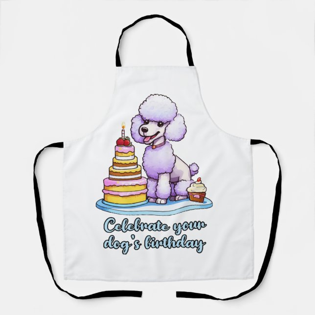 Celebrate your dog birthday apron (Front)