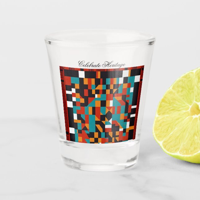 Celebrate your Heritage Shot Glass (Front)
