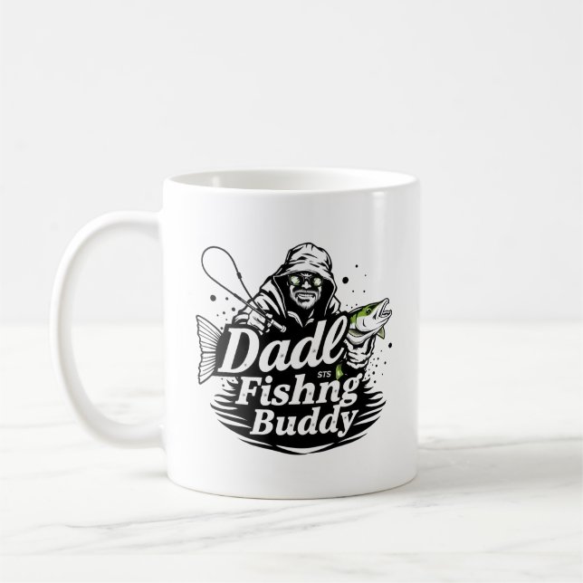 Celebrate Your Love for Fishing with Dad Coffee Mug (Left)