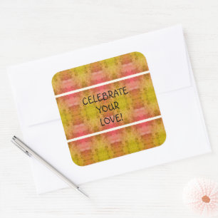 Celebrate Your Love! Square Sticker