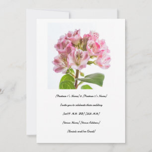 Celebrate your special day with a nice kalmia  invitation