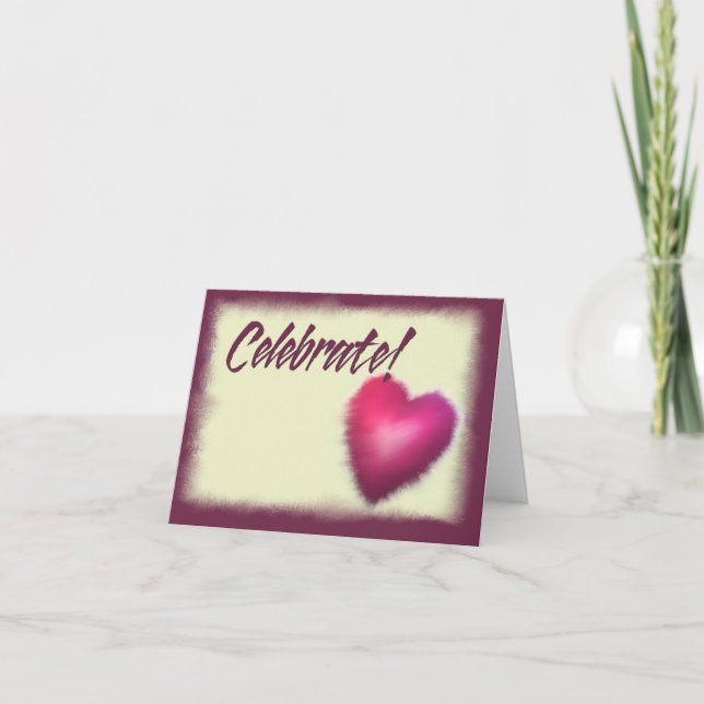 Celebrate!  Your special occasion invitation cards (Front)