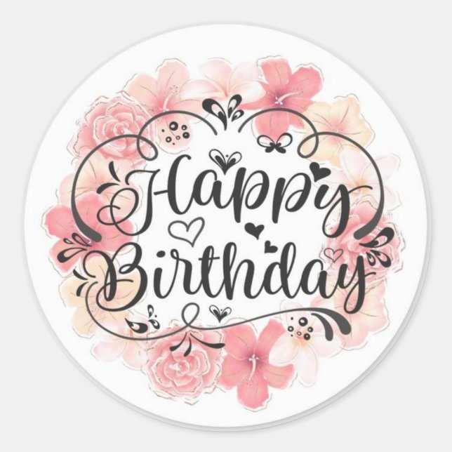 CelebrateInk: Personalised Birthday Stickers (Front)