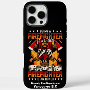 Celebrates a devoted firefighter iPhone 16 pro max case