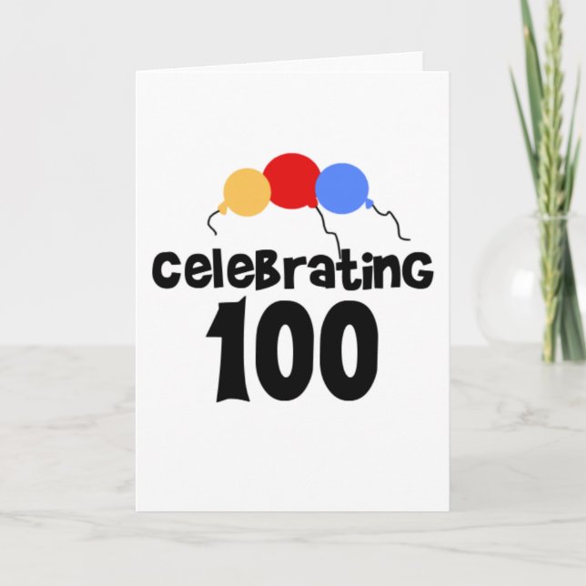 Celebrating 100  card (Front)
