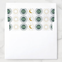 Celebrating 100th Birthday Green Glitter