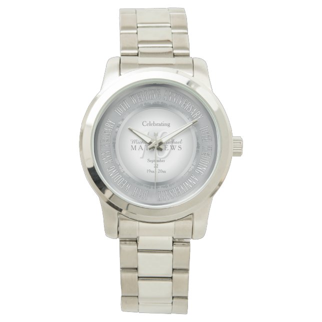 Celebrating 10th Wedding Anniversary   Watch (Front)